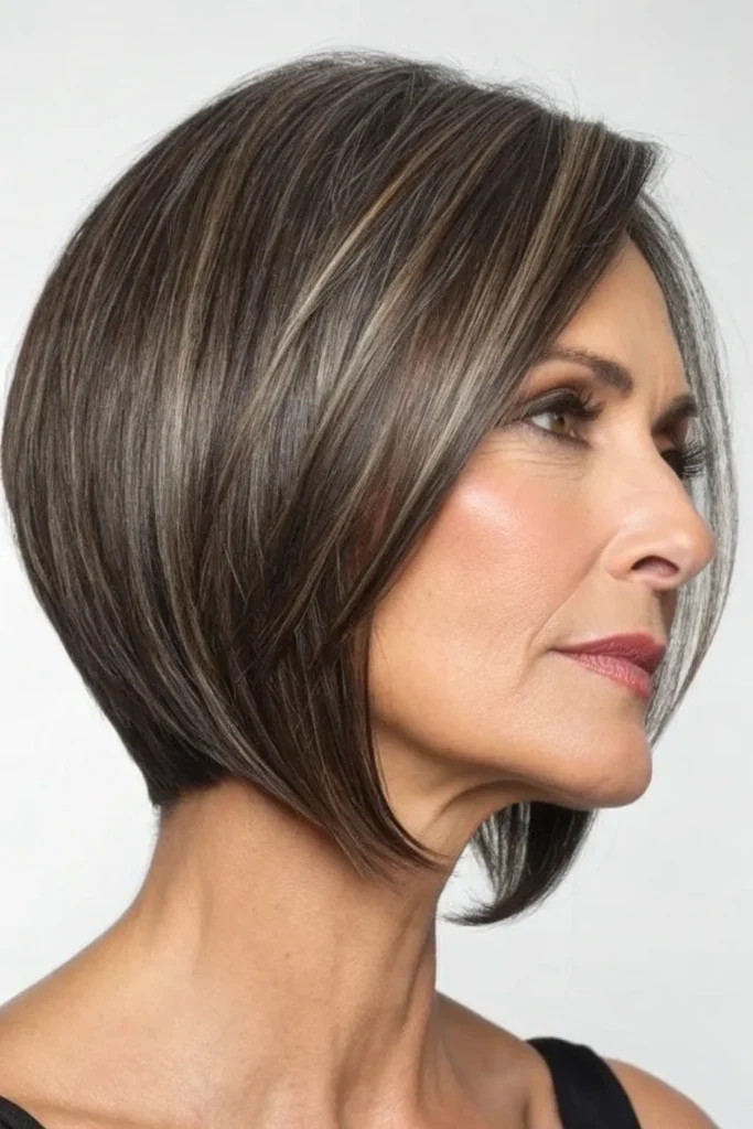 13 Chic Hairstyles for Women Over 50 with Round Faces 4 LS3