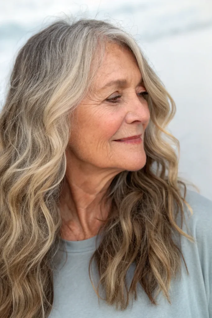 14 Gorgeous Long Hairstyles That Prove Age Is Just a Number - Perfect for Women Over 70 12 SL11 1