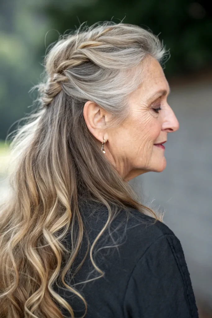 14 Gorgeous Long Hairstyles That Prove Age Is Just a Number - Perfect for Women Over 70 8 SL7 1