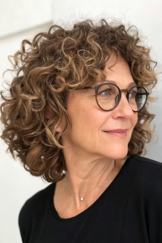 14 Medium Length Hairstyles For Women Over 50 That Look Great With Glasses 15 SP14