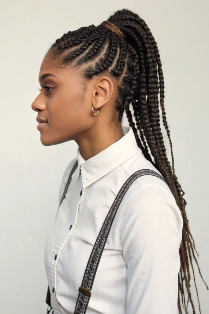 The Art of Braiding: 15 Versatile African Braids Hairstyles 15 VB14