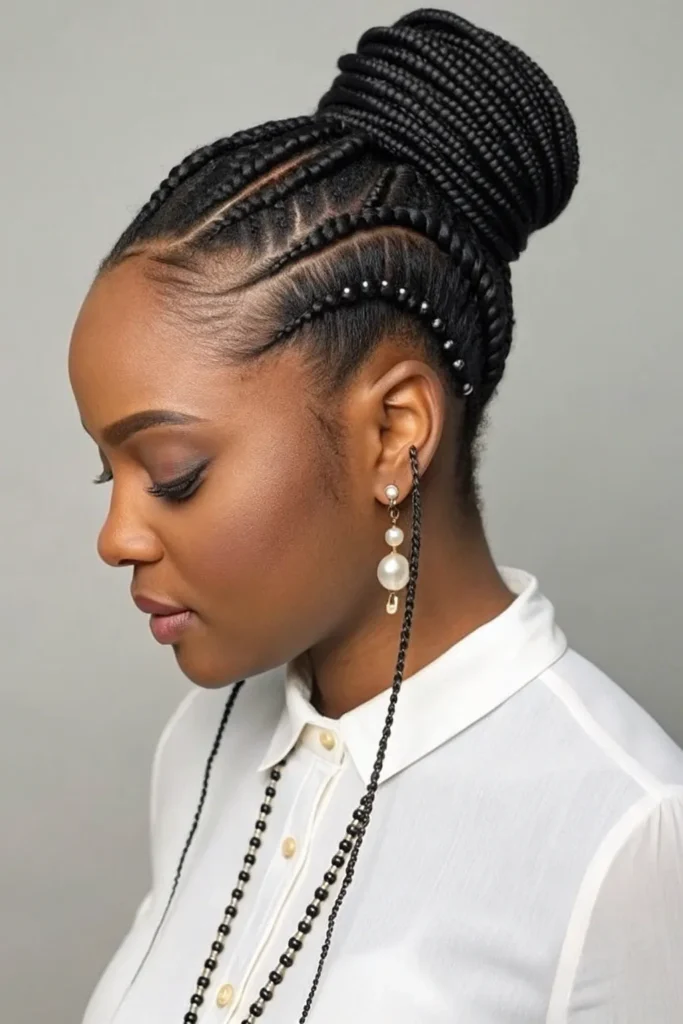 The Art of Braiding: 15 Versatile African Braids Hairstyles 16 VB15
