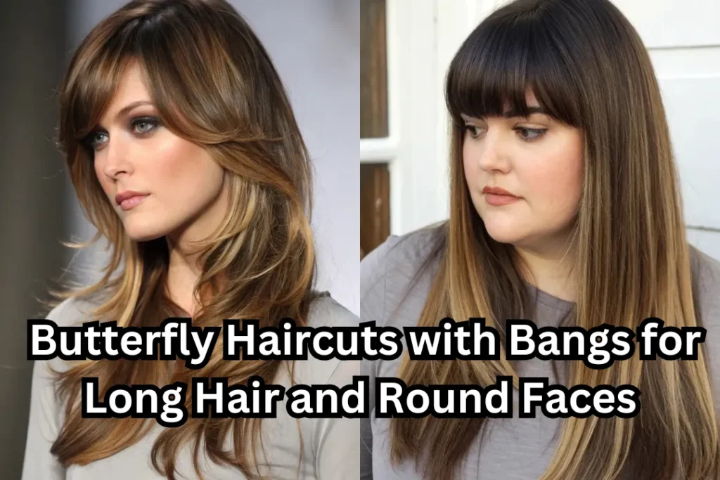 16 Butterfly Haircuts with Bangs for Long Hair and Round Faces 1 feature 4 2